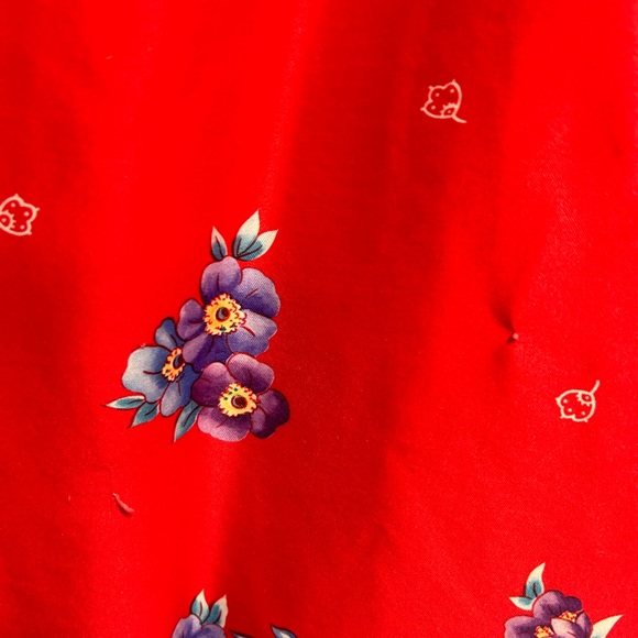 Red Floral Granada red floral size small Muu Muu - Picture 3 of 7